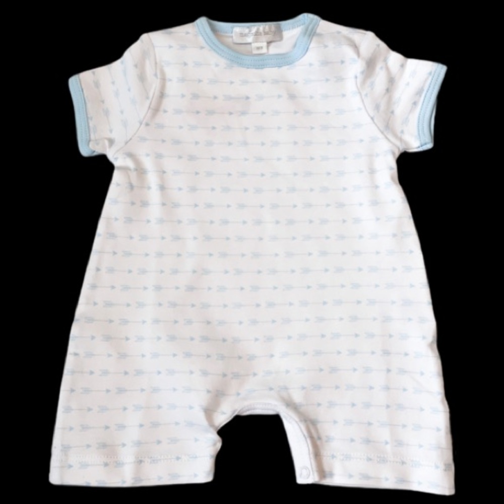 Little Arrows Printed Playsuit- Blue
